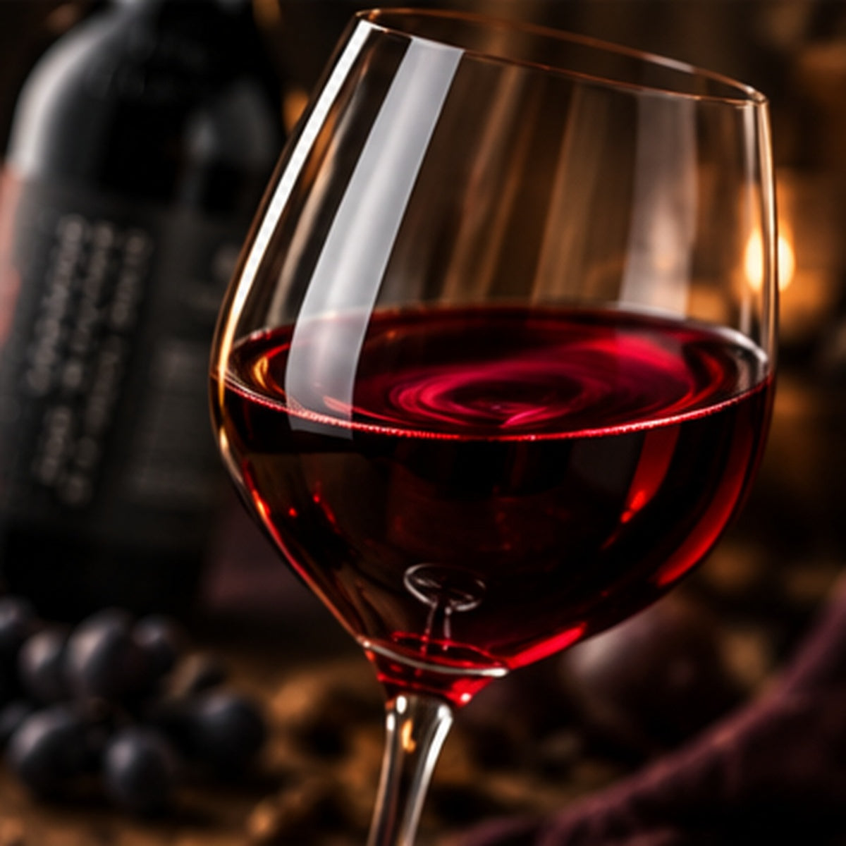 Glass of Egri Bikavér red wine with Várvédő 2021 bottle